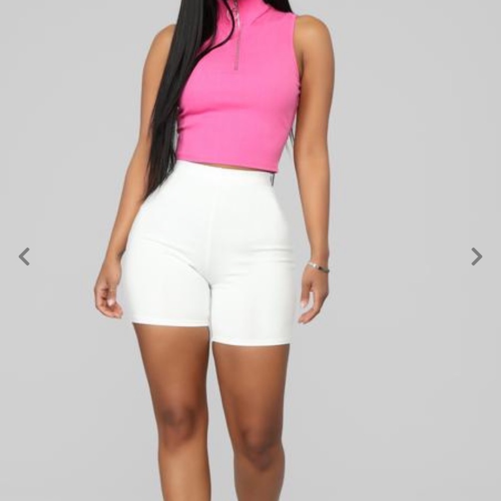 White Biker Shorts